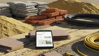 أداة حساب كميات البناء المطورة المجانية للتشطيبات حساب كميات البناء.تقدير مواد التشطيب والتأسيس.كم عدد الطوب للمتر المربع